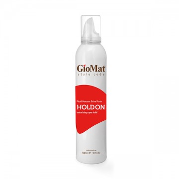 Holdon, fluid mousse per capelli extra forte.